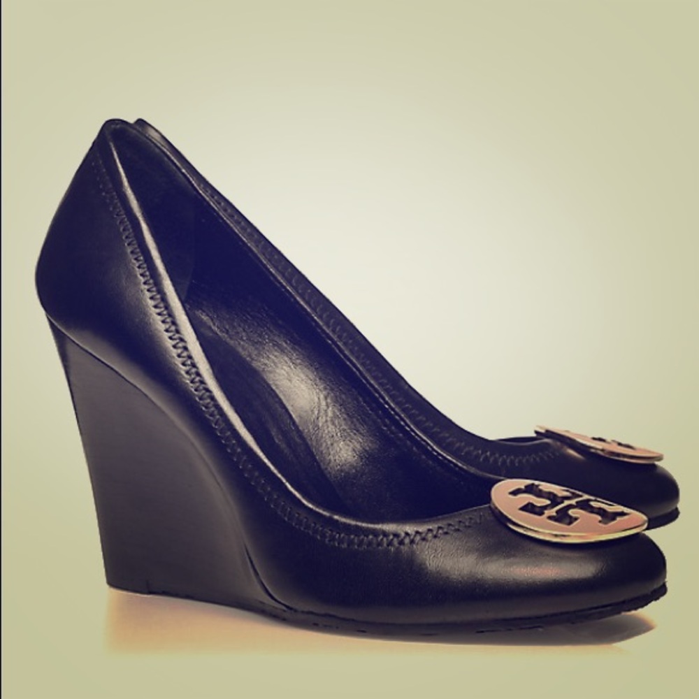 Black Tory Burch Sophie Wedges